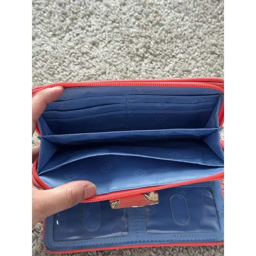 Vera Bradley RFID Turnlock Wallet Zip Paisley Floral Pink‎ Quilted